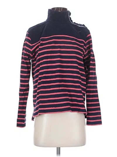 Pre-owned Jcrew Long Sleeve Polo Shirt In Red