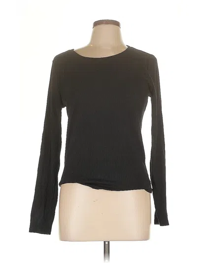 Pre-owned Jcrew Long Sleeve T-shirt In Black