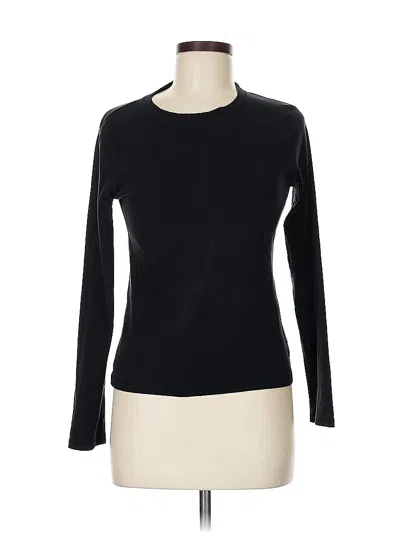 Pre-owned Jcrew Long Sleeve T-shirt In Black