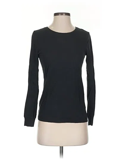 Pre-owned Jcrew Long Sleeve T-shirt In Black