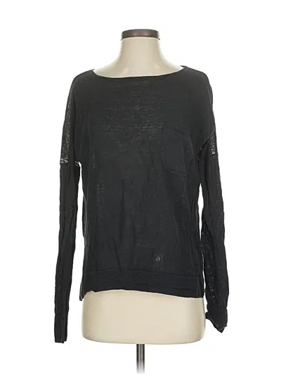 Pre-owned Jcrew Long Sleeve T-shirt In Black