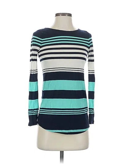 Pre-owned Jcrew Long Sleeve T-shirt In Blue