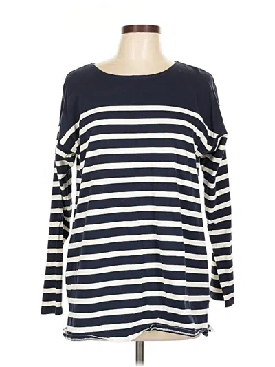 Pre-owned Jcrew Long Sleeve T-shirt In Blue