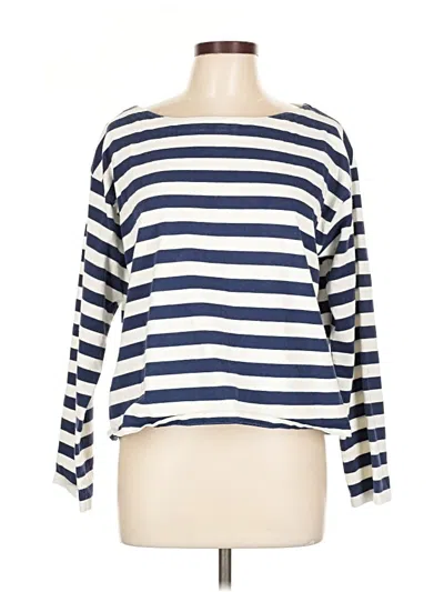 Pre-owned Jcrew Long Sleeve T-shirt In Blue