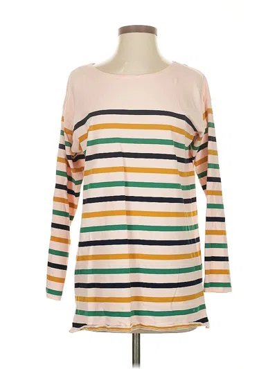 Pre-owned Jcrew Long Sleeve T-shirt In Brown