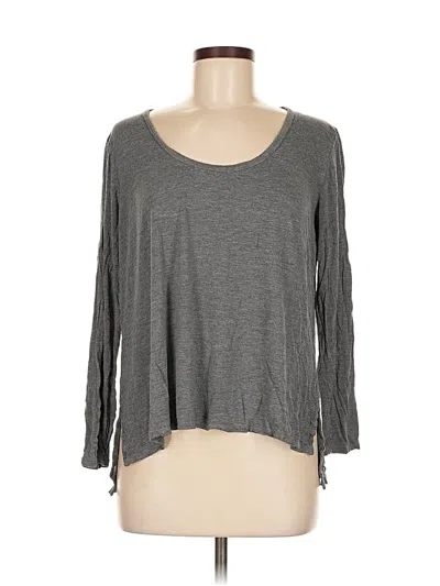 Pre-owned Jcrew Long Sleeve T-shirt In Gray