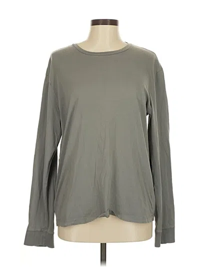 Pre-owned Jcrew Long Sleeve T-shirt In Gray