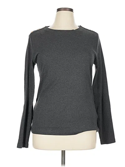 Pre-owned Jcrew Long Sleeve T-shirt In Gray
