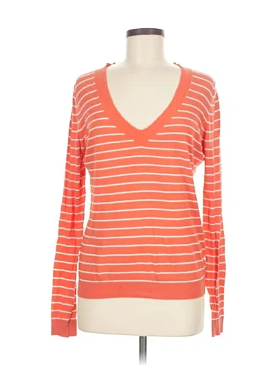 Pre-owned Jcrew Long Sleeve T-shirt In Orange
