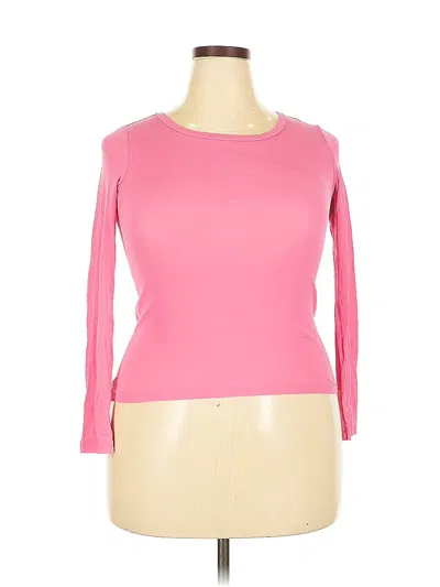 Pre-owned Jcrew Long Sleeve T-shirt In Pink