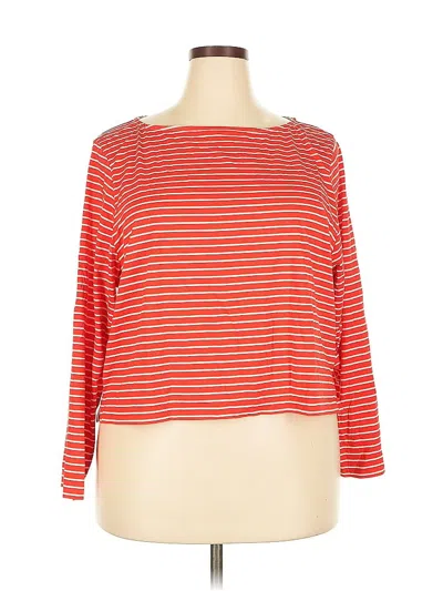 Pre-owned Jcrew Long Sleeve T-shirt In Red