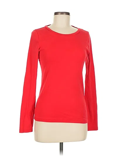 Pre-owned Jcrew Long Sleeve T-shirt In Red