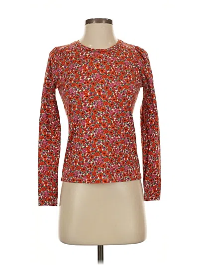 Pre-owned Jcrew Long Sleeve T-shirt In Red