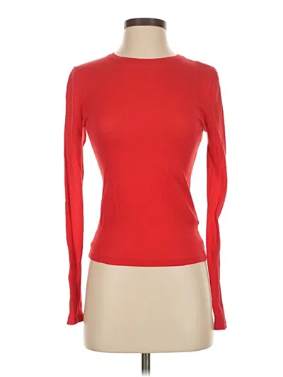 Pre-owned Jcrew Long Sleeve T-shirt In Red