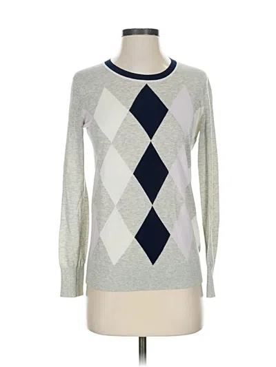 Pre-owned Jcrew Long Sleeve T-shirt In Silver