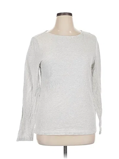 Pre-owned Jcrew Long Sleeve T-shirt In Silver