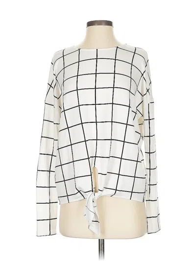 Pre-owned Jcrew Long Sleeve T-shirt In White