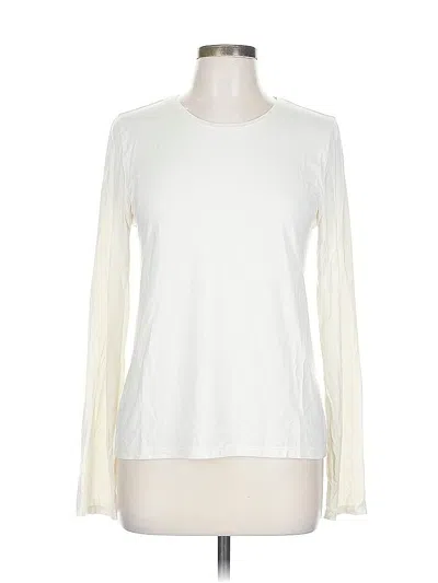 Pre-owned Jcrew Long Sleeve T-shirt In White