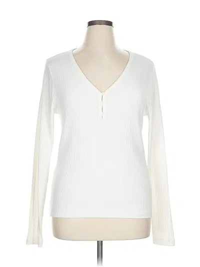 Pre-owned Jcrew Long Sleeve T-shirt In White