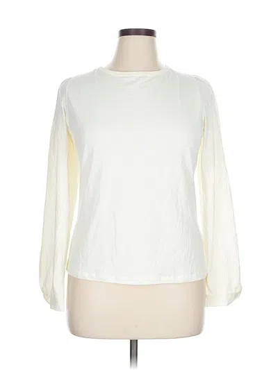 Pre-owned Jcrew Long Sleeve T-shirt In White