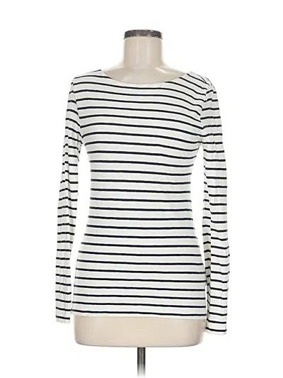 Pre-owned Jcrew Long Sleeve T-shirt In White