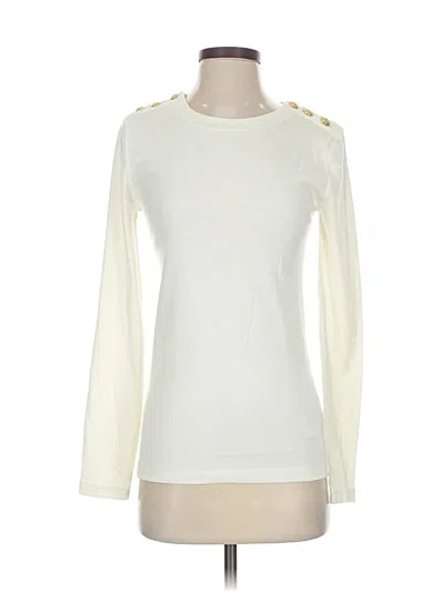 Pre-owned Jcrew Long Sleeve T-shirt In White