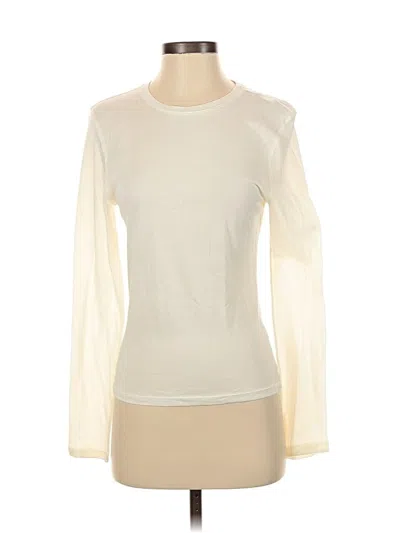 Pre-owned Jcrew Long Sleeve T-shirt In White