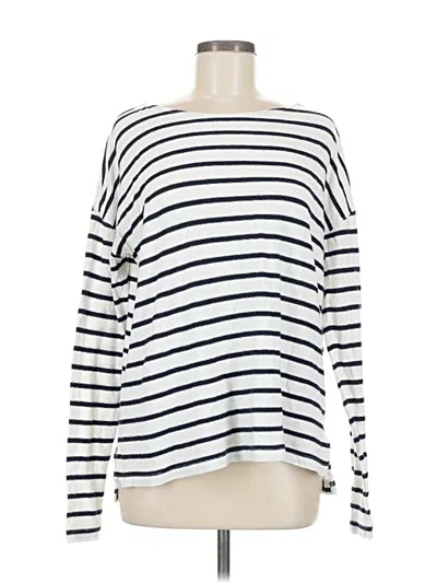 Pre-owned Jcrew Long Sleeve T-shirt In White