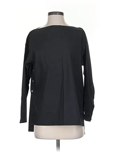Pre-owned Jcrew Long Sleeve Top Black Boatneck Tops