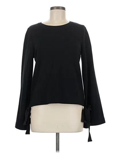 Pre-owned Jcrew Long Sleeve Top Black Boatneck Tops