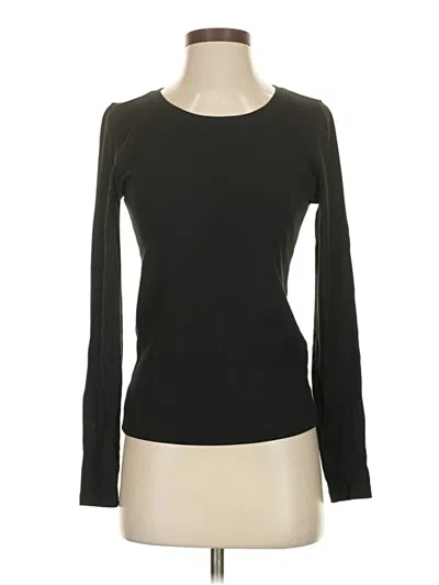 Pre-owned Jcrew Long Sleeve Top Black Boatneck Tops