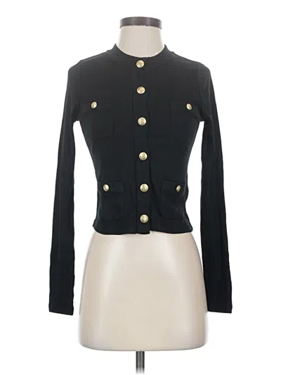 Jcrew Long Sleeve Top Black Mock Neckline Tops