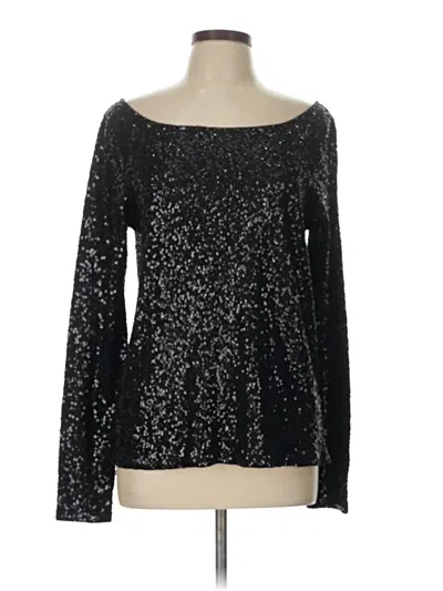 Pre-owned Jcrew Long Sleeve Top Black Off The Shoulder Neckline Tops