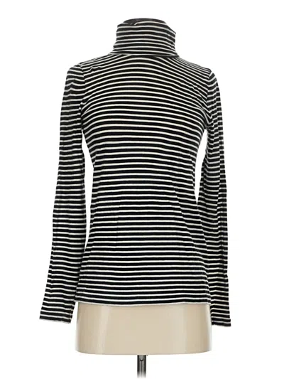 Pre-owned Jcrew Long Sleeve Top Black Turtleneck Tops