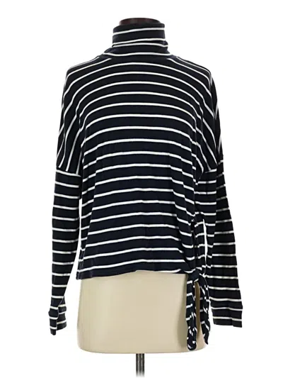 Pre-owned Jcrew Long Sleeve Top Black Turtleneck Tops