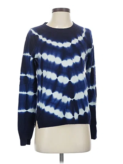Pre-owned Jcrew Long Sleeve Top Blue Boatneck Tops