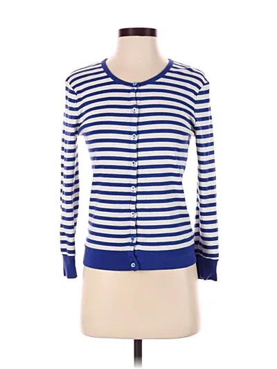 Pre-owned Jcrew Long Sleeve Top Blue Sweetheart Neckline Tops