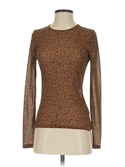 Jcrew Long Sleeve Top Brown Turtleneck Tops