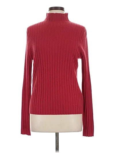 Jcrew Long Sleeve Top Burgundy Turtleneck Tops