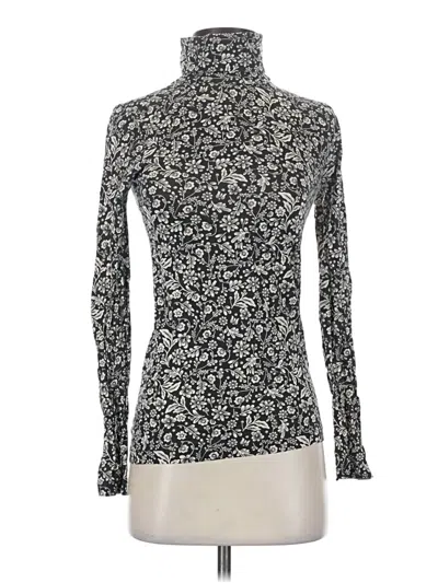 Pre-owned Jcrew Long Sleeve Top Gray Turtleneck Tops