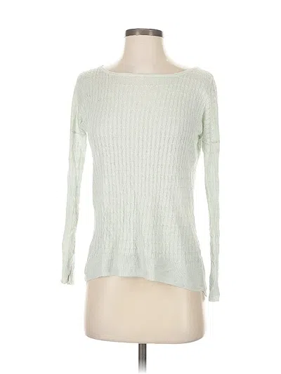 Pre-owned Jcrew Long Sleeve Top Green Boatneck Tops