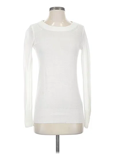 Pre-owned Jcrew Long Sleeve Top Ivory Boatneck Tops In White