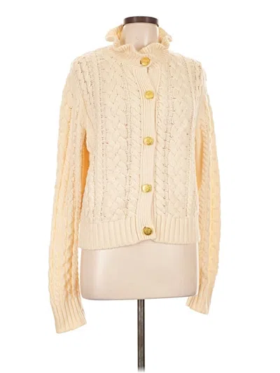 Pre-owned Jcrew Long Sleeve Top Ivory Turtleneck Tops