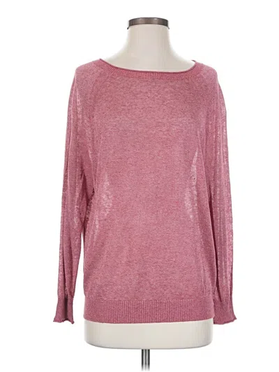 Jcrew Long Sleeve Top Pink Boatneck Tops