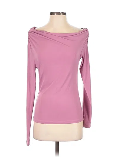 Jcrew Long Sleeve Top Pink Boatneck Tops
