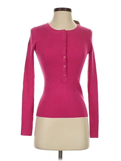 Jcrew Long Sleeve Top Pink Keyhole Neckline Tops