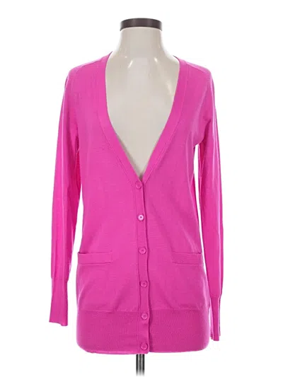 Pre-owned Jcrew Long Sleeve Top Pink Plunge Neckline Tops