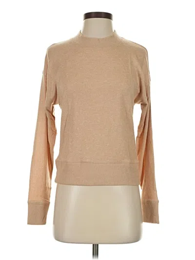 Jcrew Long Sleeve Top Tan Turtleneck Tops In Brown