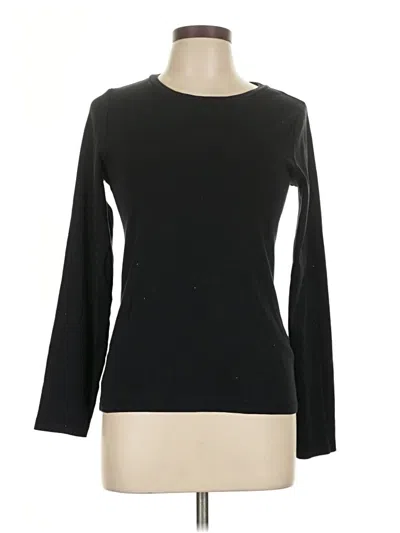 Pre-owned Jcrew Long Sleeve T-shirt In Black