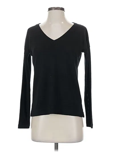 Pre-owned Jcrew Long Sleeve T-shirt In Black